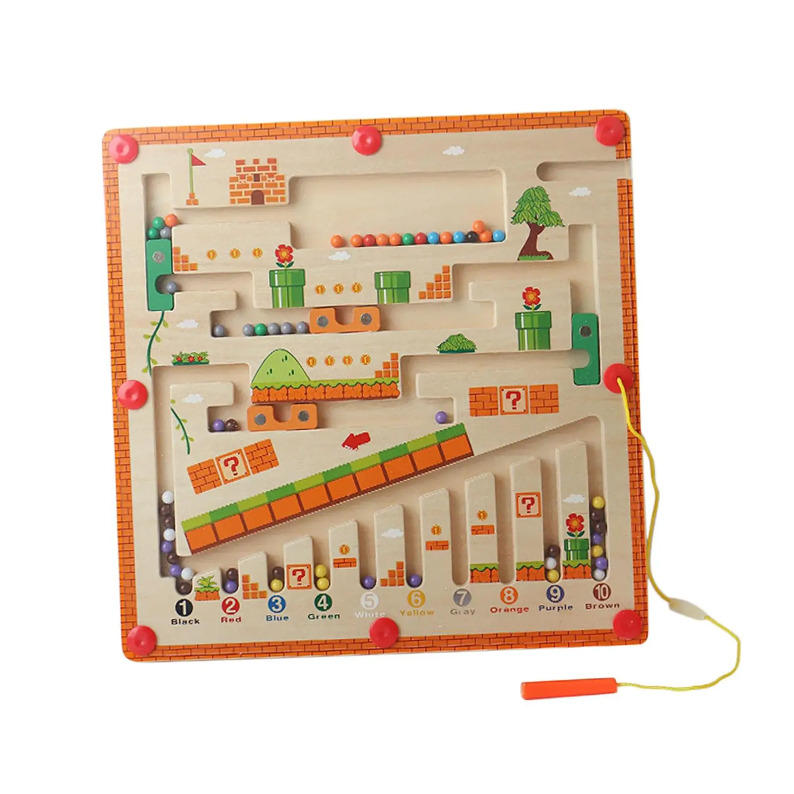 Magnetische Farb sortierung Labyrinth Brett Reises pielzeug interaktive Magnete Puzzle Spielbrett für Spiel Kinder Geburtstags geschenk Vorschule