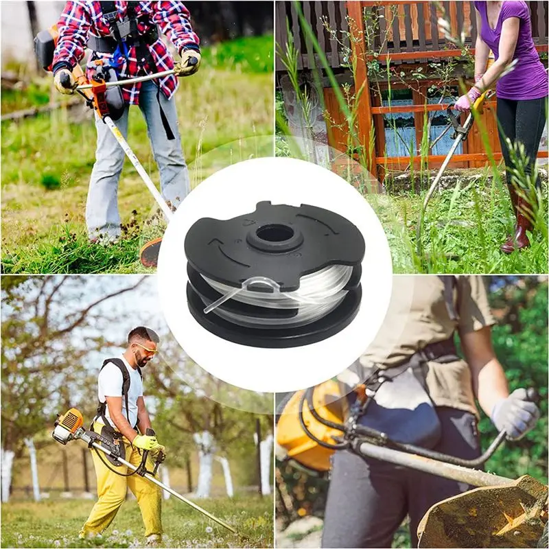 B23B Line String Trimmer Replacement Spool Black 27Ft 0.0629 Inch For Parkside Cordless Grass Trimmer Parkside PRT 550 A1