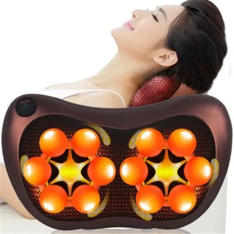 Relaxation Massage Pillow Electric Head Shoulder Back Heating Kneading Infrared therapy pillow shiatsu Neck Massager