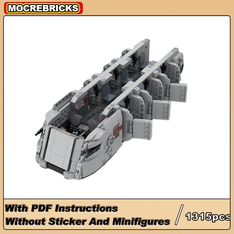 Interstellar Movies MOC-149645 Imperial Transport Spaceship Model Building Blocks Small Particle Assembly Model Kid's Collection