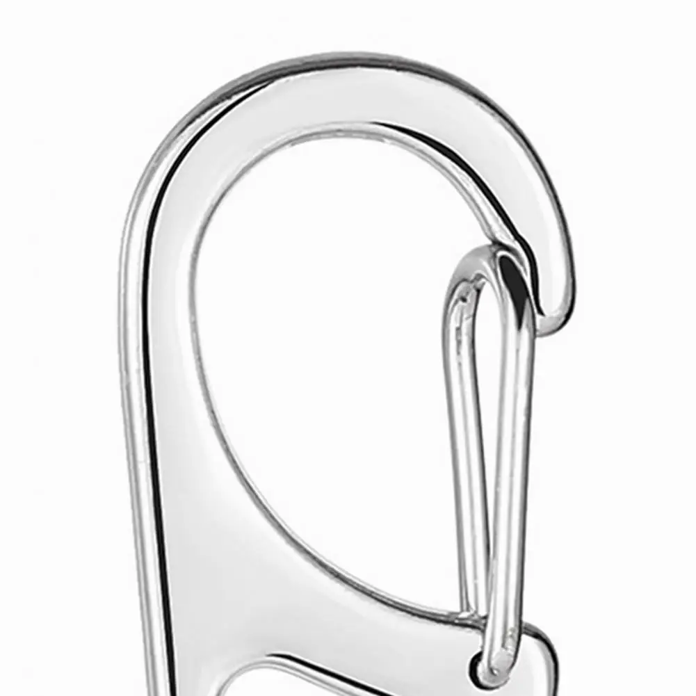 Mountaineering Buckles 5pcs Mini Carabiners Set Zinc Alloy Spring Hook Clips Corrosion Resistant Buckles for Camping Outdoor