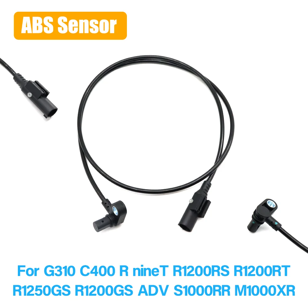 Para bmw g310 c400 r nove t r1200rs r1200 rt gs r1250gs adv s1000rr m1000xr sensor de velocidade da roda abs cabo sensor
