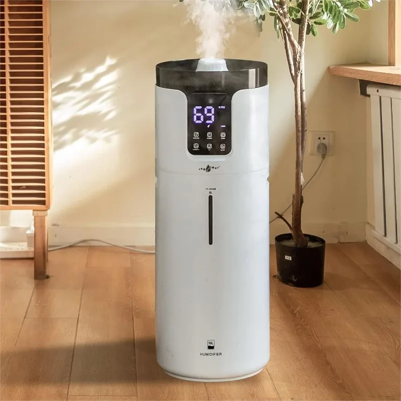 

Humidifiers for Home, 16L/4.2Gal Whole house Humidifier 2000 sq.ft. Ultrasonic Cool Mist Large Room Humidifier with Extension