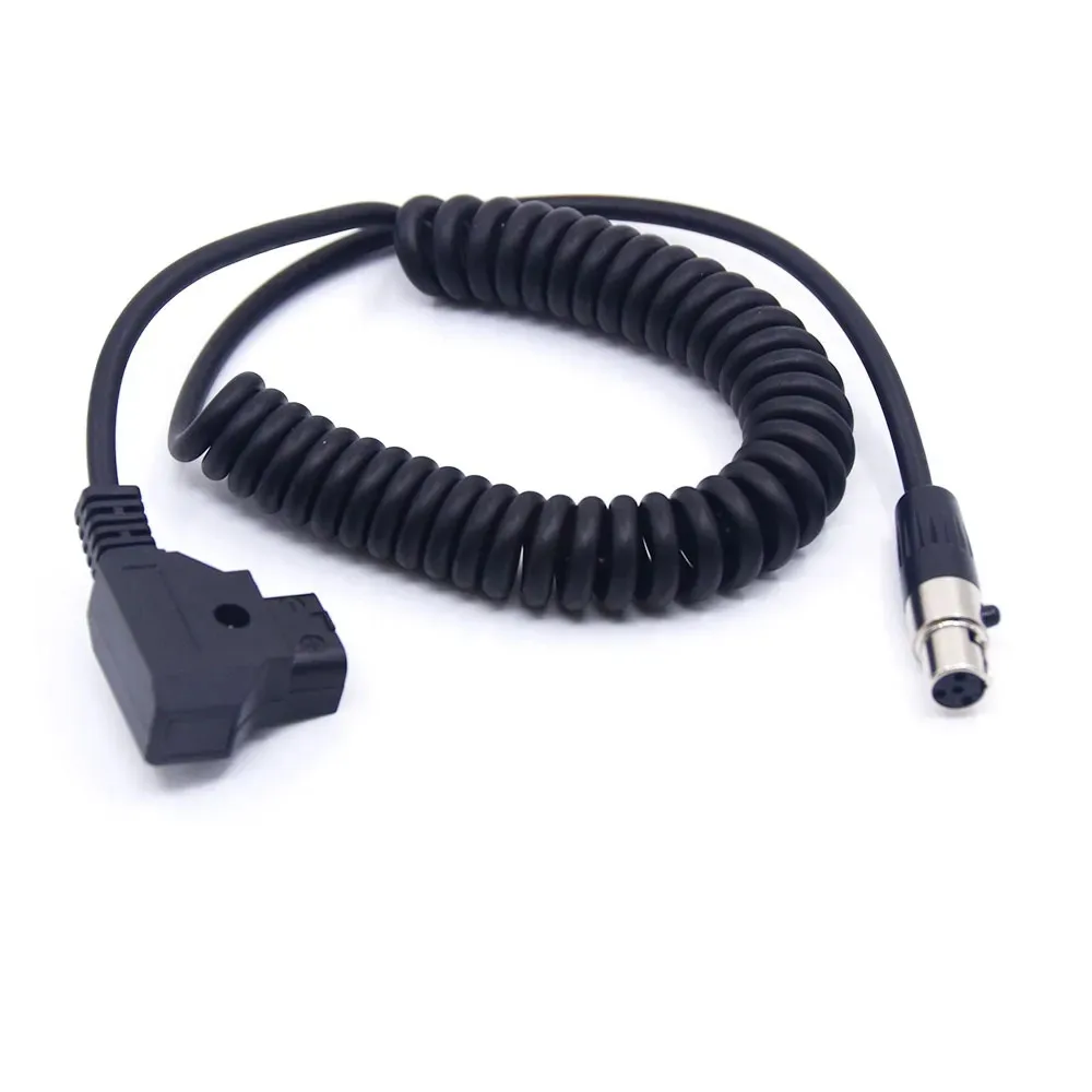 

D-Tap Male To 4 Pin Mini XLR Monitor Power Line Female Spring Adapter Cable For Camera TVlogic VFM 5.6" Monitor