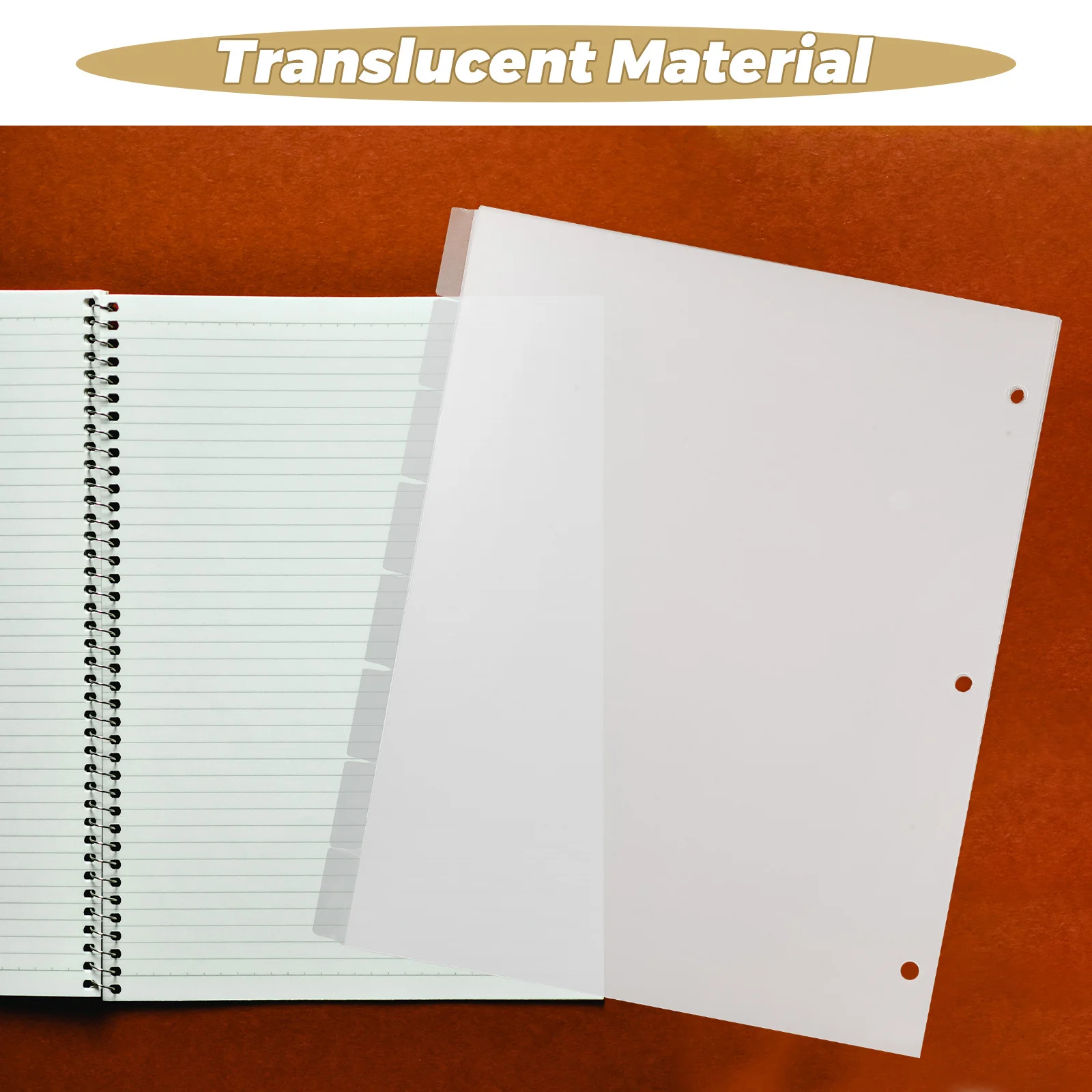 Index Insert For Binder A4 Detachable Planner Divider Pages Colorful Tabbed Separator Sheets File Organization Divider For