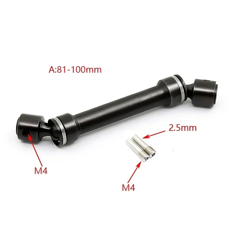 Heavy Duty Steel CVD Drive Shaft 80-170mm for 1/10 RC Crawler Axial SCX10 90046 SCX10 III AXI03007 Trxs TRX4 TRX6 GEN8