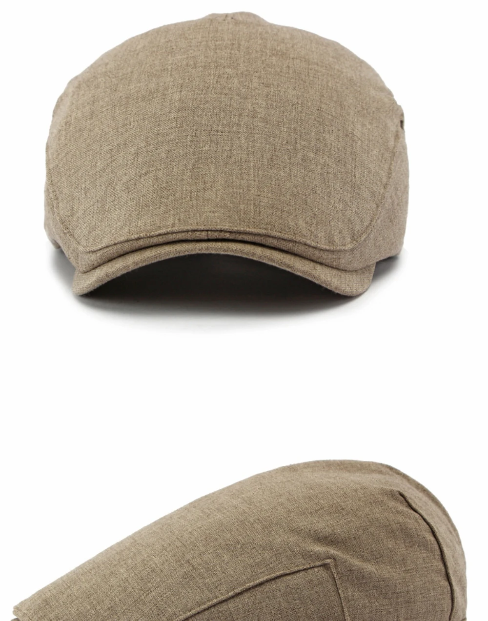 HT5126 Neue Frühling-Sommer-Kappe für Männer und Frauen Retro Künstler-Mütze Unisex Ivy Flat Cap Verstellbare Leinen-Baskenmütze – Detail 10