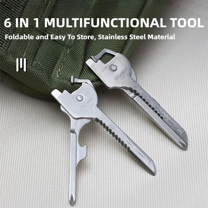 Portable Multi-function Keychain Screwdriver Mini Multi-Tool Bottle Opener EDC Screwdriver Everyday Pocket Tool To Carry image 2