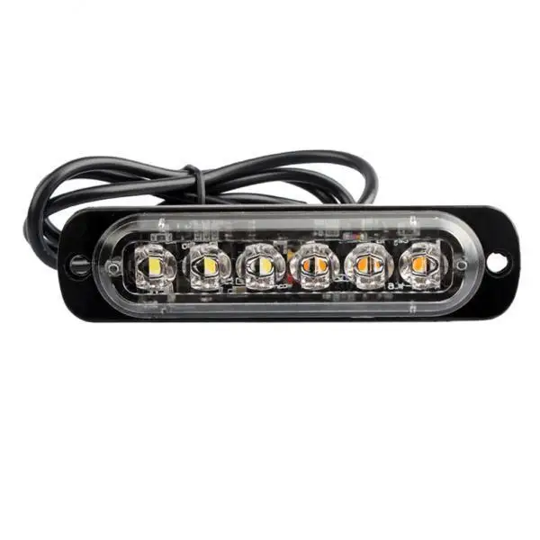 Universal Strobe Flash Light 17 Patterns Slim LED Warning Lamp Bar for Car SUV Truck Van Waterproof 12-24V