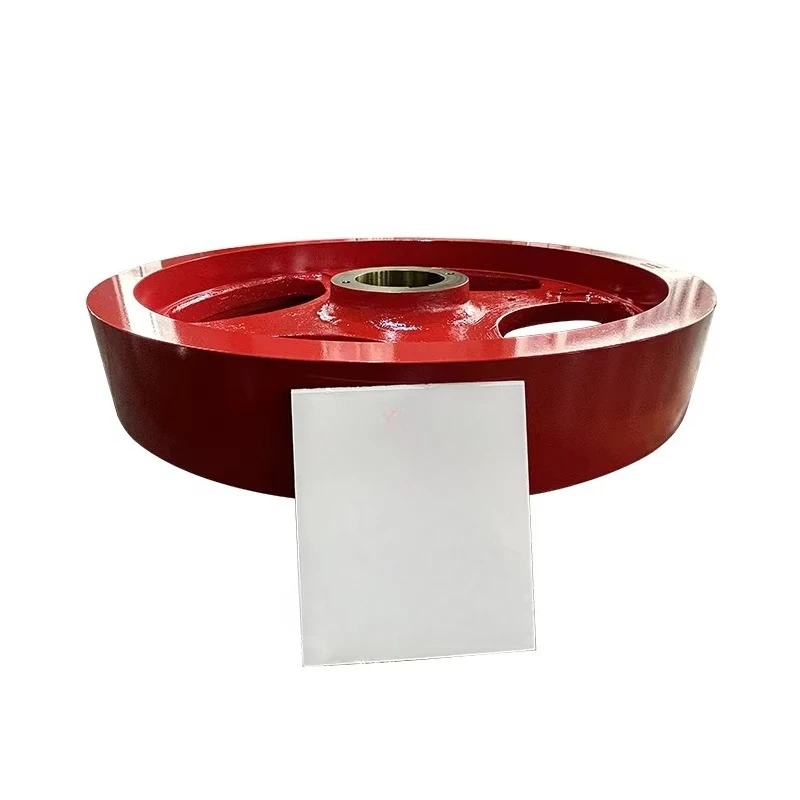 Crusher accessory flywheel cast iron sheet heavy-duty for mining stone materials spare parts