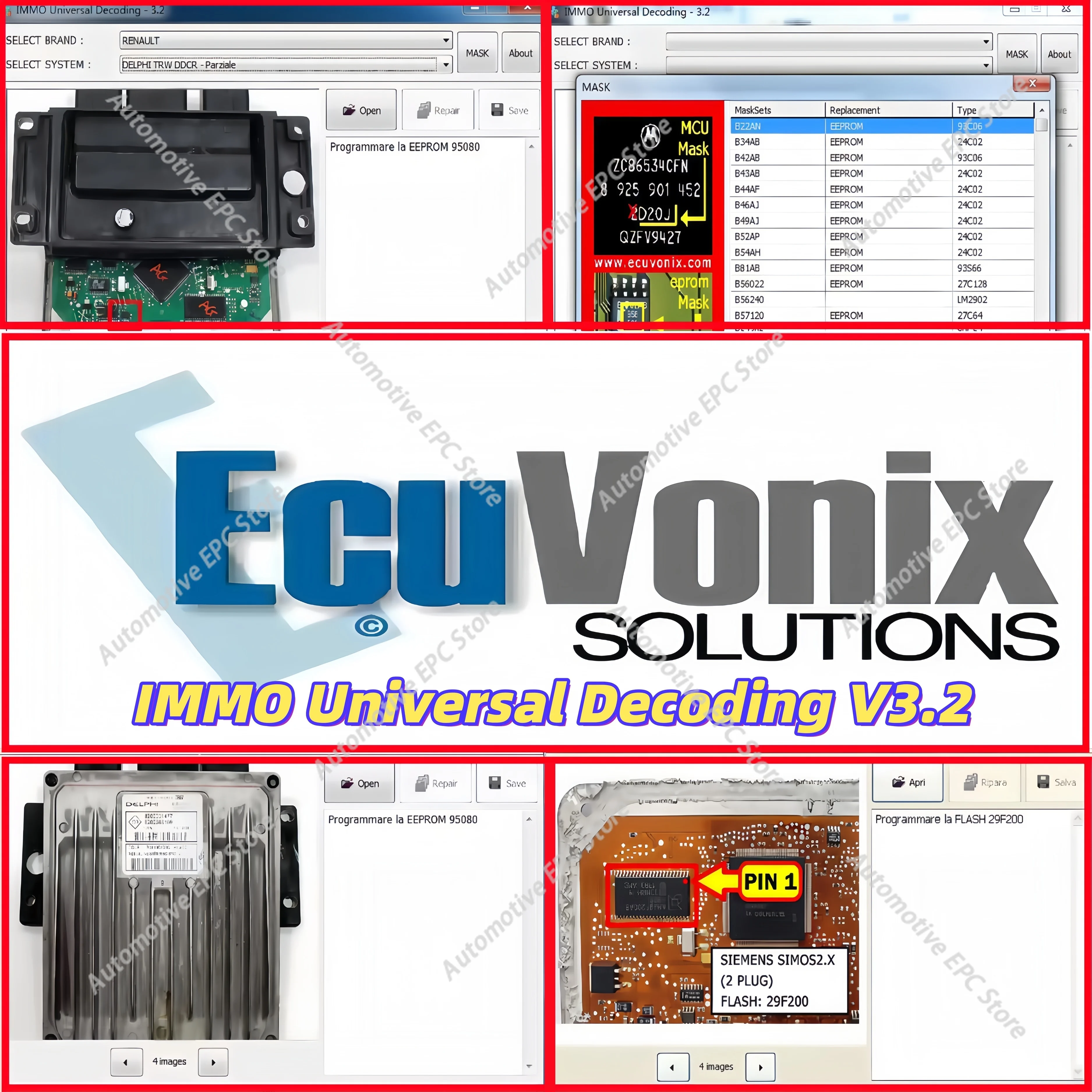 

Декодер IMMO EcuVonix 3.2 Global Edition | Интернет-доставка | Совместимость с ISO/SAE | Активация лицензии