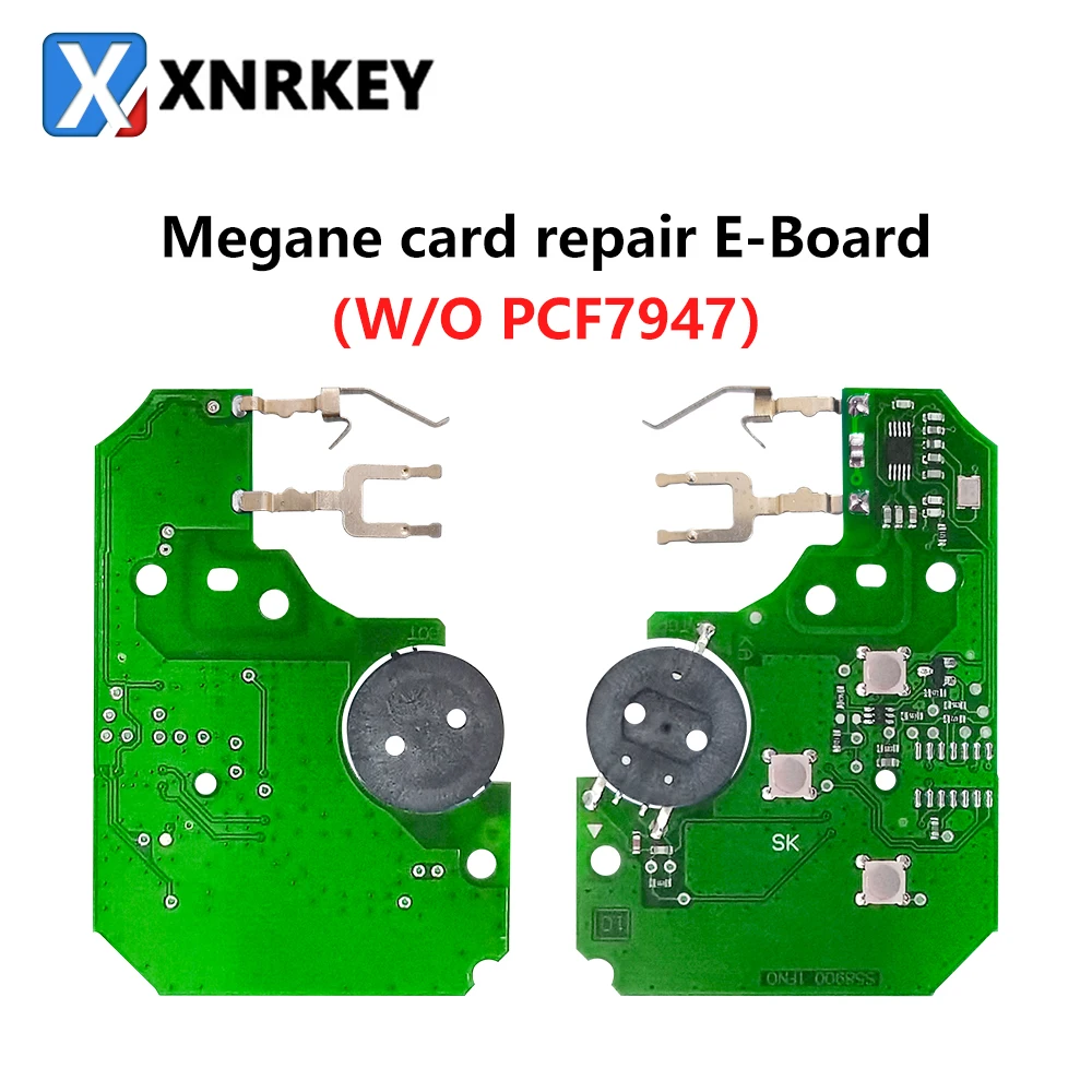 

Набор для ремонта электронных печатных плат XNRKEY, с 3 кнопками, без чипа PCF7947, для дистанционного автомобильного ключа Renault карта Megane