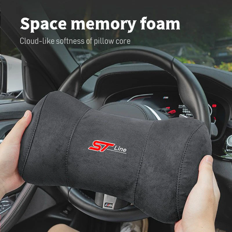 Car Seat Headrest Pillow Neck Support Protector Cushion For Ford Mustang F150 Explorer Focus Fiesta EDGE Escort Falcon Ranger Mo