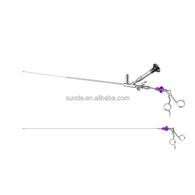 SUODE 8/9.8Fr URS semi rigid ureteroscope seminal cystoscope nephroscope set urology endoscope