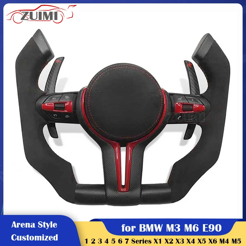 

Customized Arena Style Steering Wheel for BMW M3 M6 E90 F07 F10 F11 F18 F06 F12 F13 F01 F02 F03 F90F91 F92 F93 E90 E91E92 E93