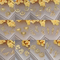 3pcs Hot Sell DIY Amulets Charm Conch/Crescent Snake/Witch Knot/Hummingbird/Phoenix/Flame Stainless Steel Jewelry Making Pendant