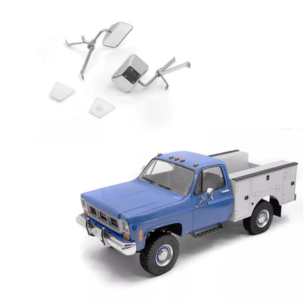 

Metal Rear Mirrors for RC4WD 1/10 Scale RC Crawler Toys Blazer K10 Scottsdale Body RC Car Option Part