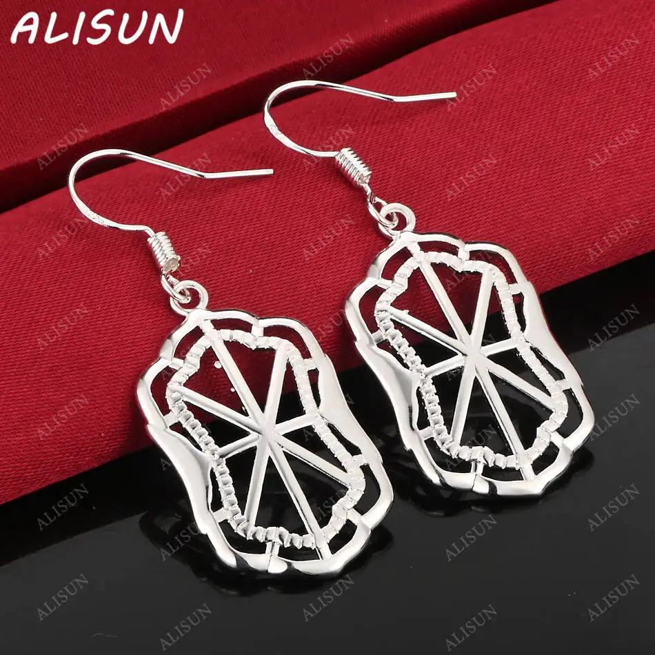

ALISUN 925 Sterling Silver Geometric Earrings Drop Earrings Fashion Jewelry Charm Grace Noble Wedding Accessories