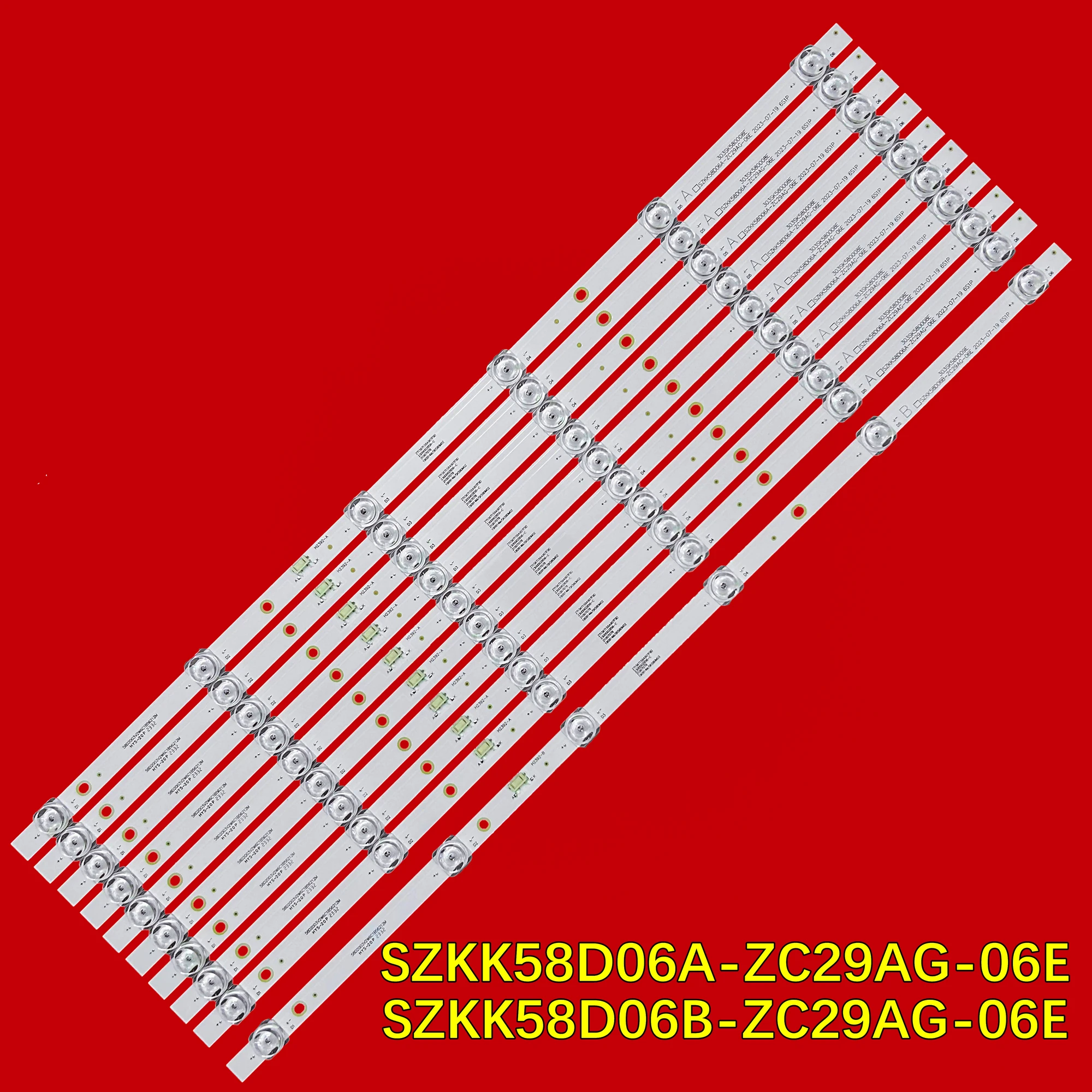 

LED TV Backlight Strip for LED58D6 58G2U U58K5 B58U SZKK58D06A-ZC29AG-06E SZKK58D06B-ZC29AG-06E