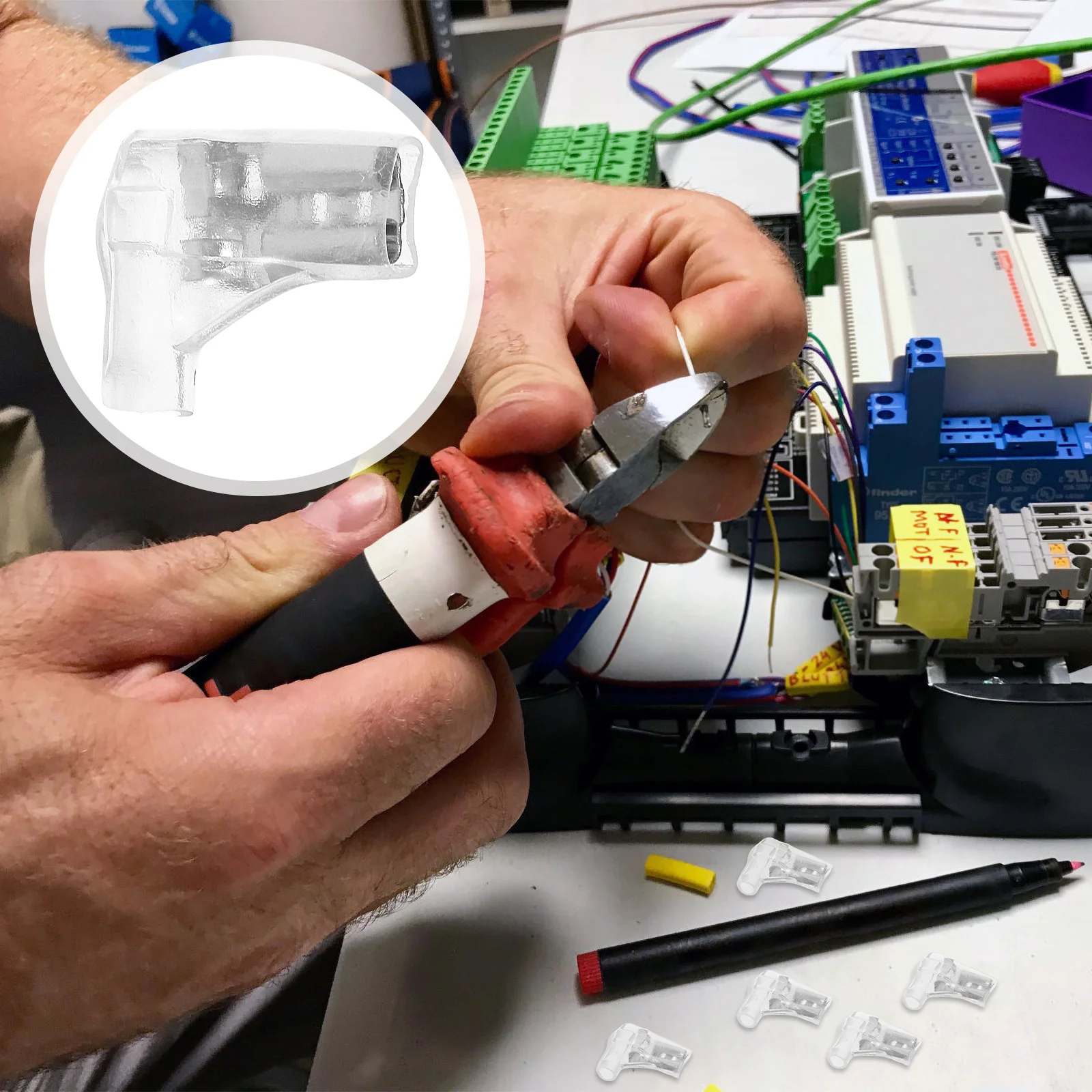 

100Pcs Copper Chicken Foot Wire Crimp Connectors Flag Type Quick Disconnect Electrical Terminal Female Wire Connector