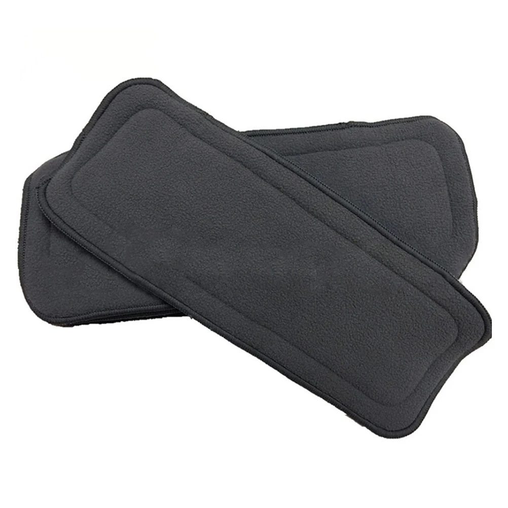 

2pcs Bamboo Charcoal Fiber Diaper Newborn Nappies Cloth Diapers Breathable Reusable Washable Absorbent Liners Baby Diaper