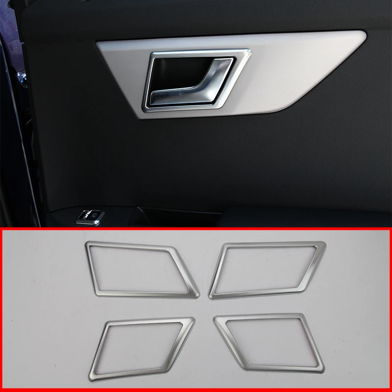 4 Pcs For Mercedes Benz GLK X204 GLK200 260 2009-2015 Car Interior Door Decoration Frame Trim Car Styling Acessories