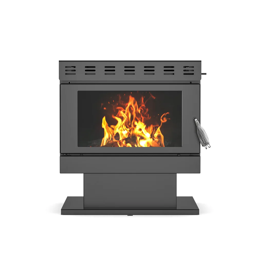 New Trend R1201A Black EasyClean Heating Room Wood Stove Freestanding Wood Burning Stove Heater for Indoor House Living Room