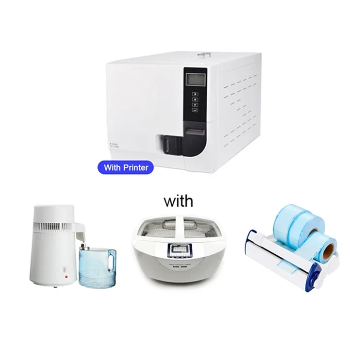 

Denta Autoclave Sterilizer 8X Class B 18L/23L With Printer And Internal Circulation Double Fan Cooling Separation System