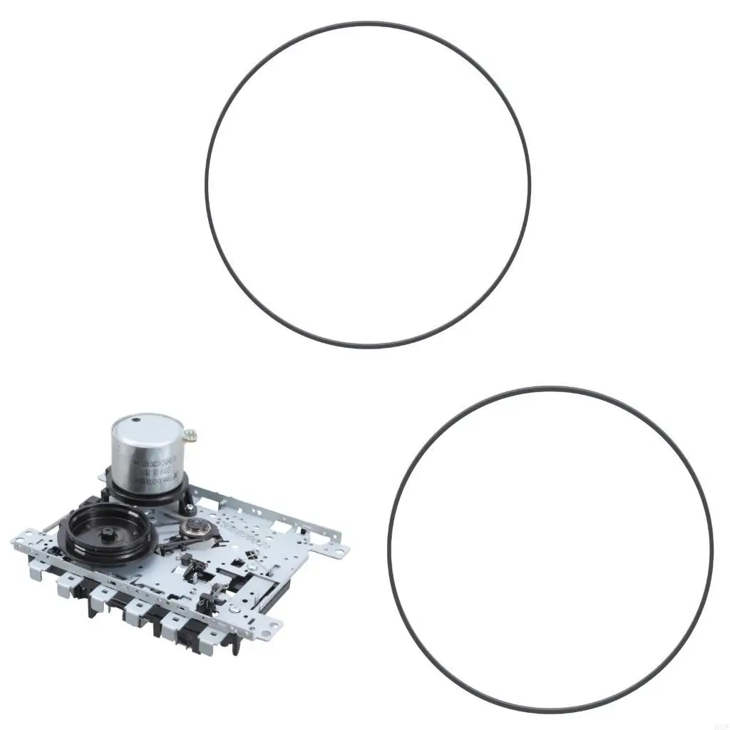 462E Cassette Drive Belt Rubber Replacement 150-185mm Folded Size 1.5mm for Vintaged Recorder Players and Turntables