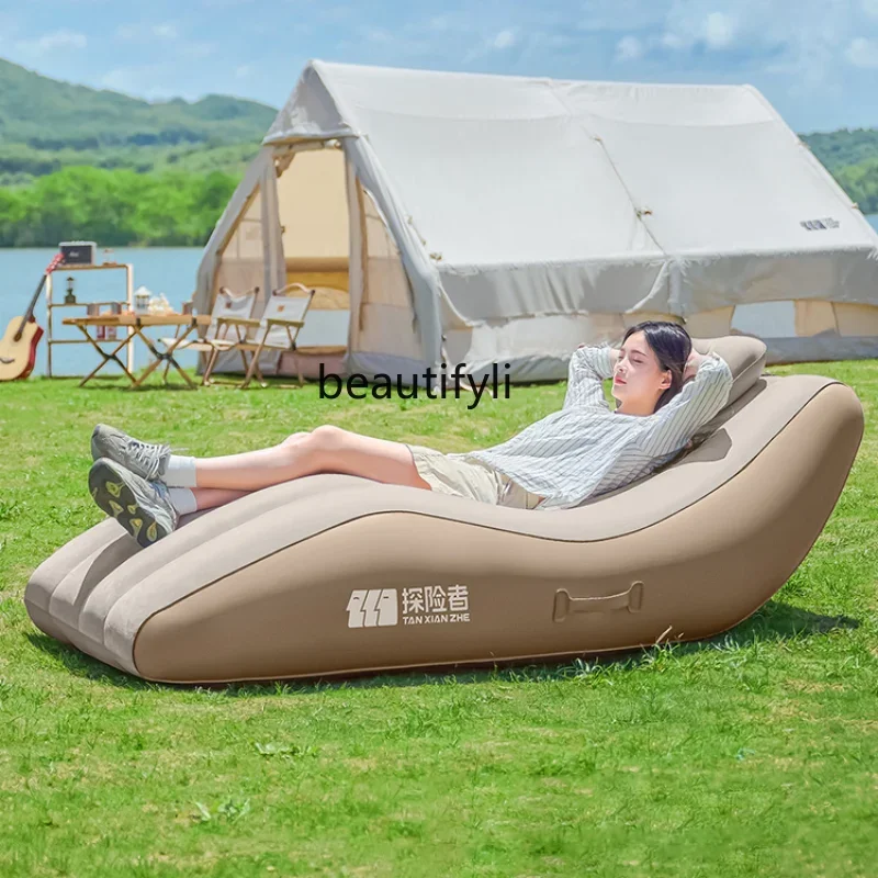 

Outdoor Camping Automatic Airbed Inflatable Recliner Sofa Cushion Home Camping Portable