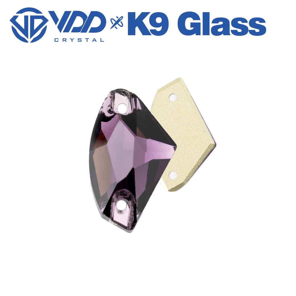 VDD S120 Tanzanit Galaktische K9 Glas-Aufnäher-Strasssteine Hochwertige AAAAA Kristall-Flachboden-Nähsteine – Detail 4