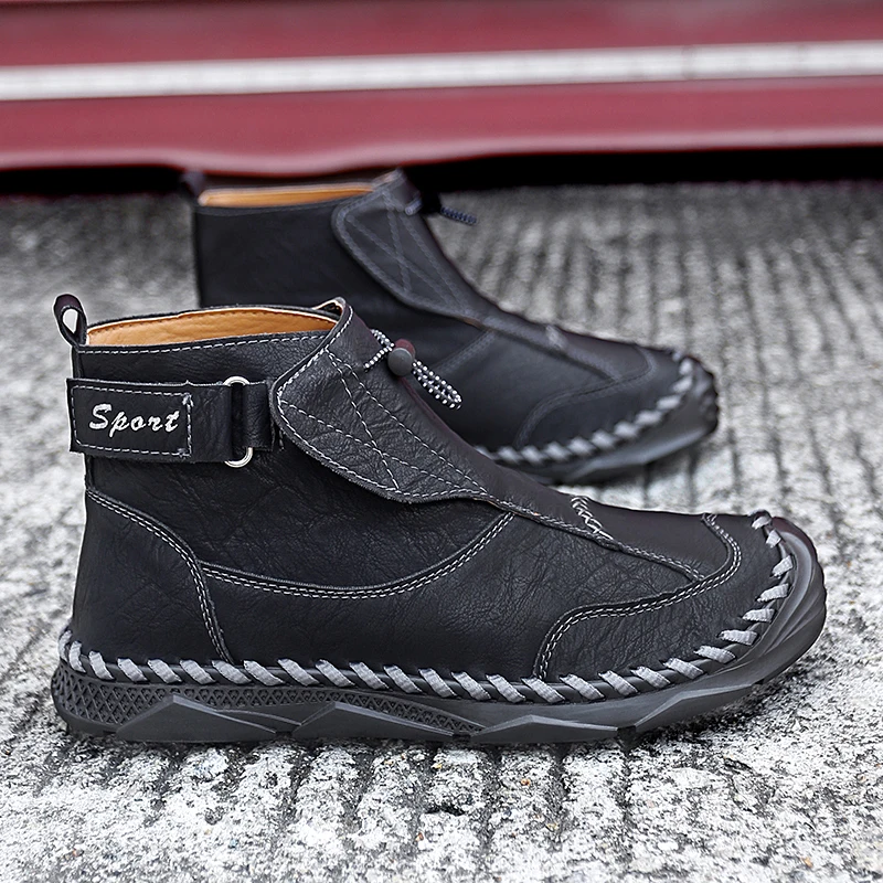 

Mens Oxford Boots Handmade Cowboy Boots Size 46 47 48 Casual Outdoor Shoes