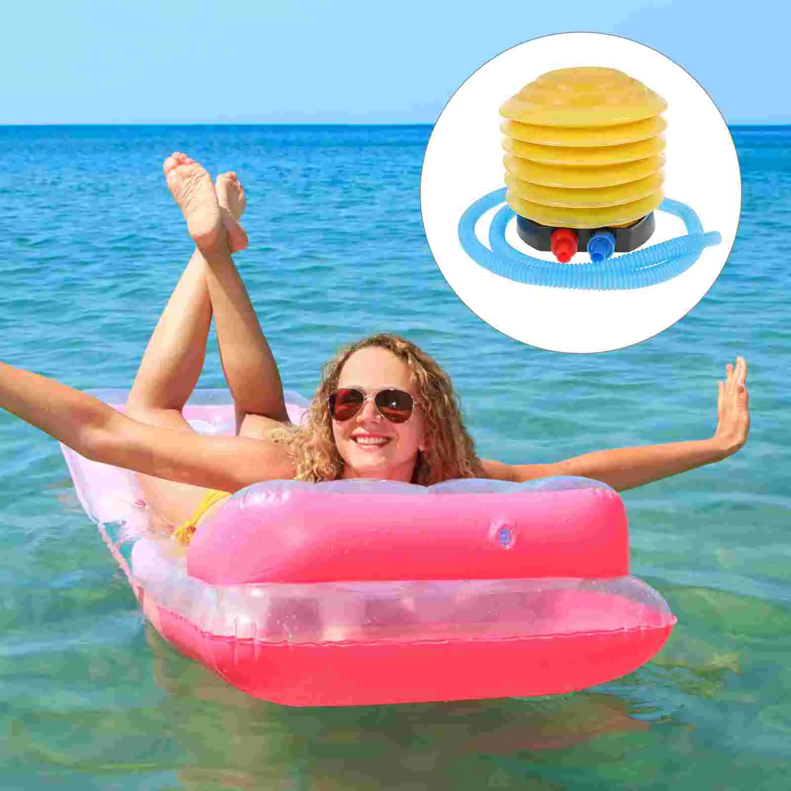 

4 Pcs Foot Pump Inflation Balloon Inflatable Mattress Bed Pads for Inflatables Boat Air Fall to The Ground