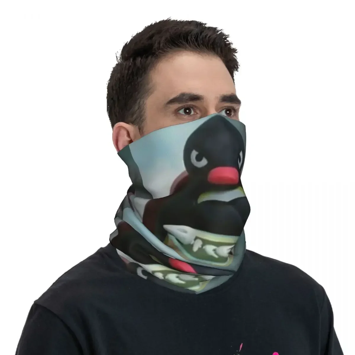 Pingu The Penguin Angry - Noot Noot Bandana Neck Gaiter Printed Magic Scarf Multifunction Headwear Riding Unisex Adult Windproof