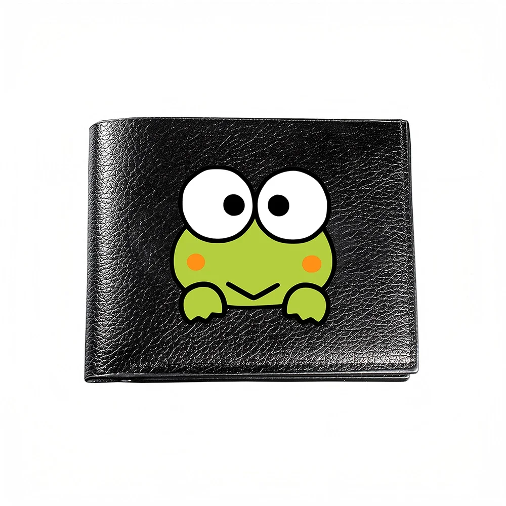 Cute Frog Face Design Men Wallet Card Holder Casual Business Fashion Print Style Accessory