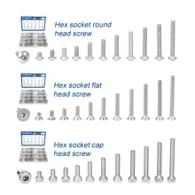 1322 Pcs Stainless Steel Hex Bolts and Nuts Set #5