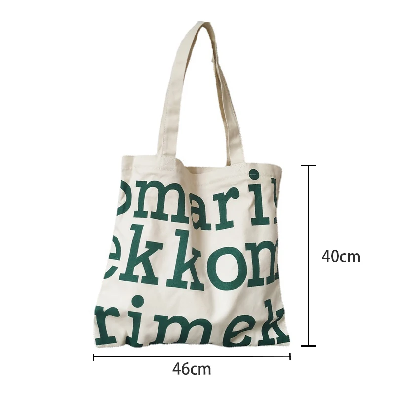 Lazy Style Large Letter Canvas Women\'s Bag Personalized Travel Large Capacity Single Shoulder