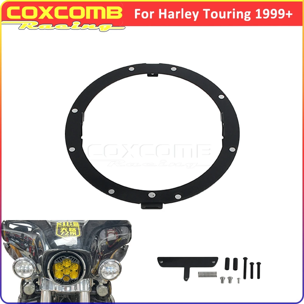 

Headlight Mounting Bracket Ring For Harley Touring Electra Glide Street Glide FLHX Tri Road Glide Road King Ultra Limited FLHTK