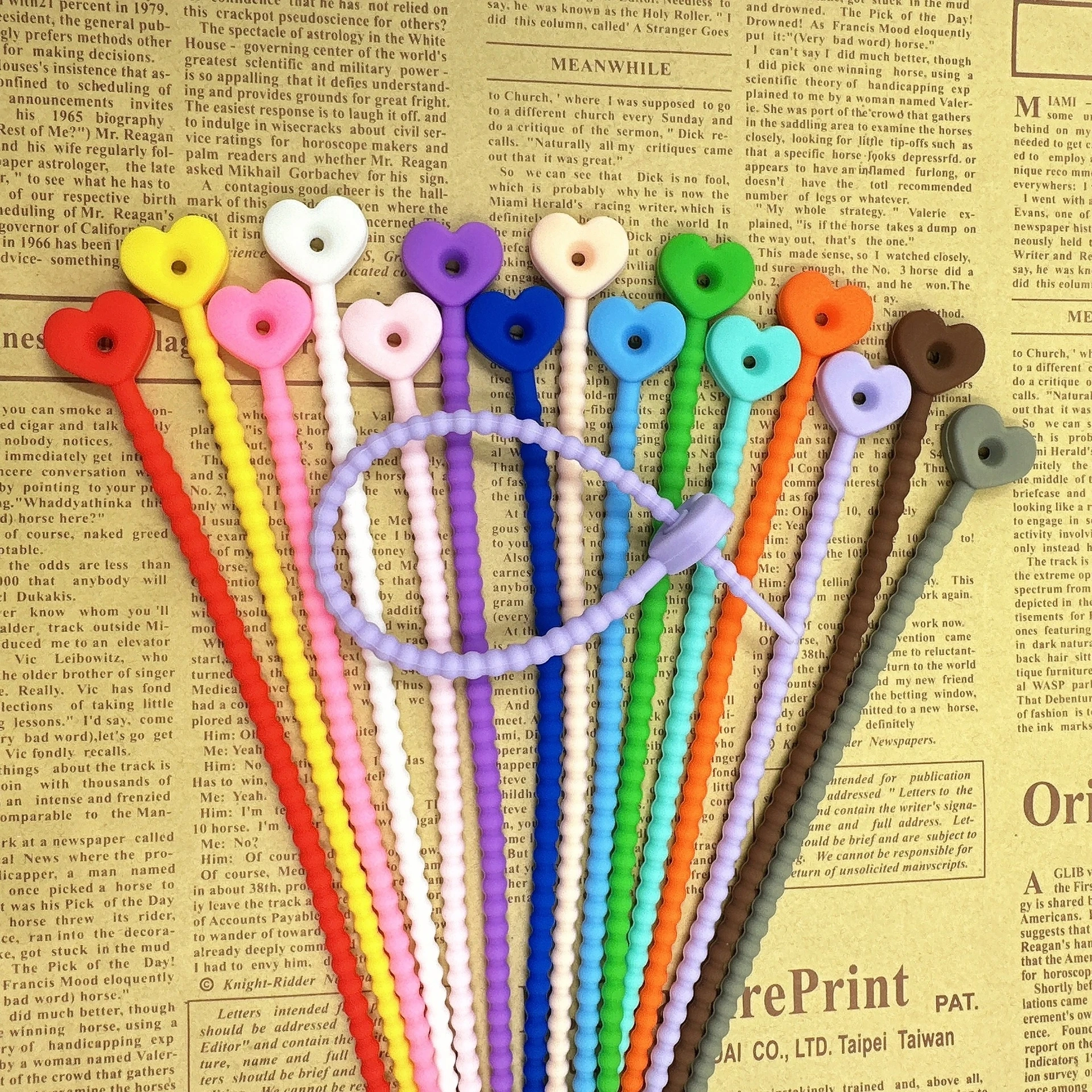 10 stks Kleurrijke Ster Siliconen Banden Tas Clip Herbruikbare Rubberen Zip Ties voor Koord & Kabel Voedsel Afdichting Tie Huishoudelijke Snake Strap