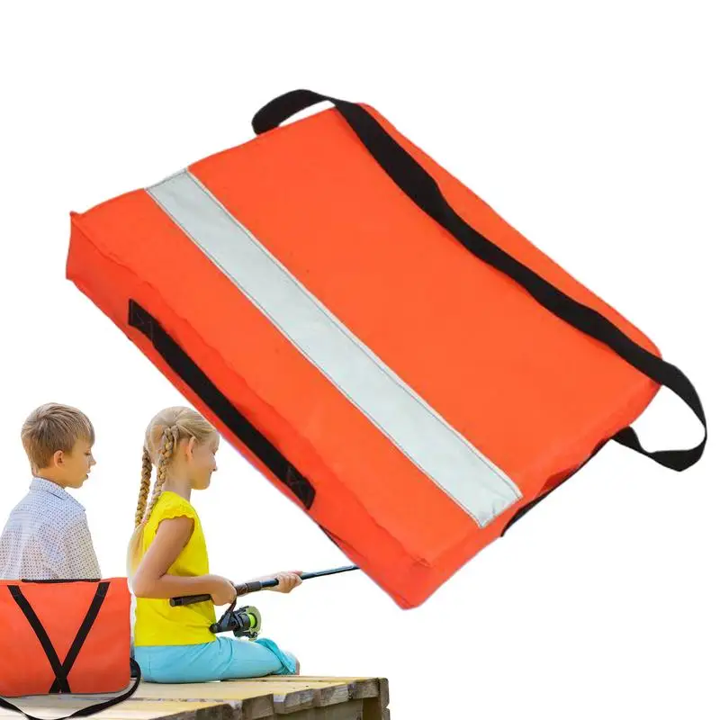 

Boat Throwable Flotation Device Throwable Boat Cushion Life Preserver For Swimming Kayaks Canoes Safety Rescue Tool With Strap