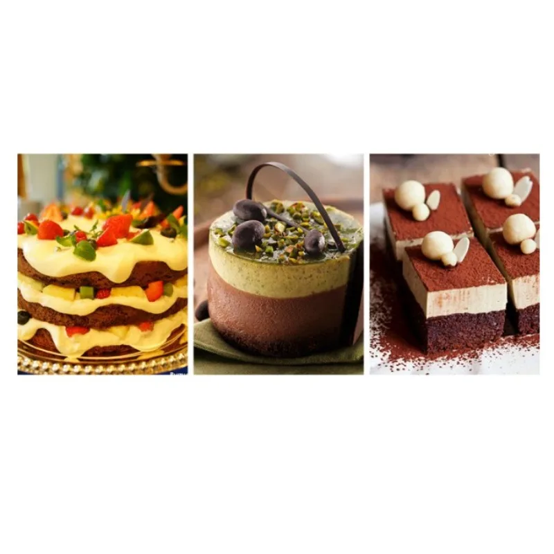 قالب حلقة كعكة من الفولاذ المقاوم للصدأ قابل للتعديل أداة خبز قابلة للتوسيع للكعك الطبقات والجبن سهلة الاستخدام للخبازين المنزليين