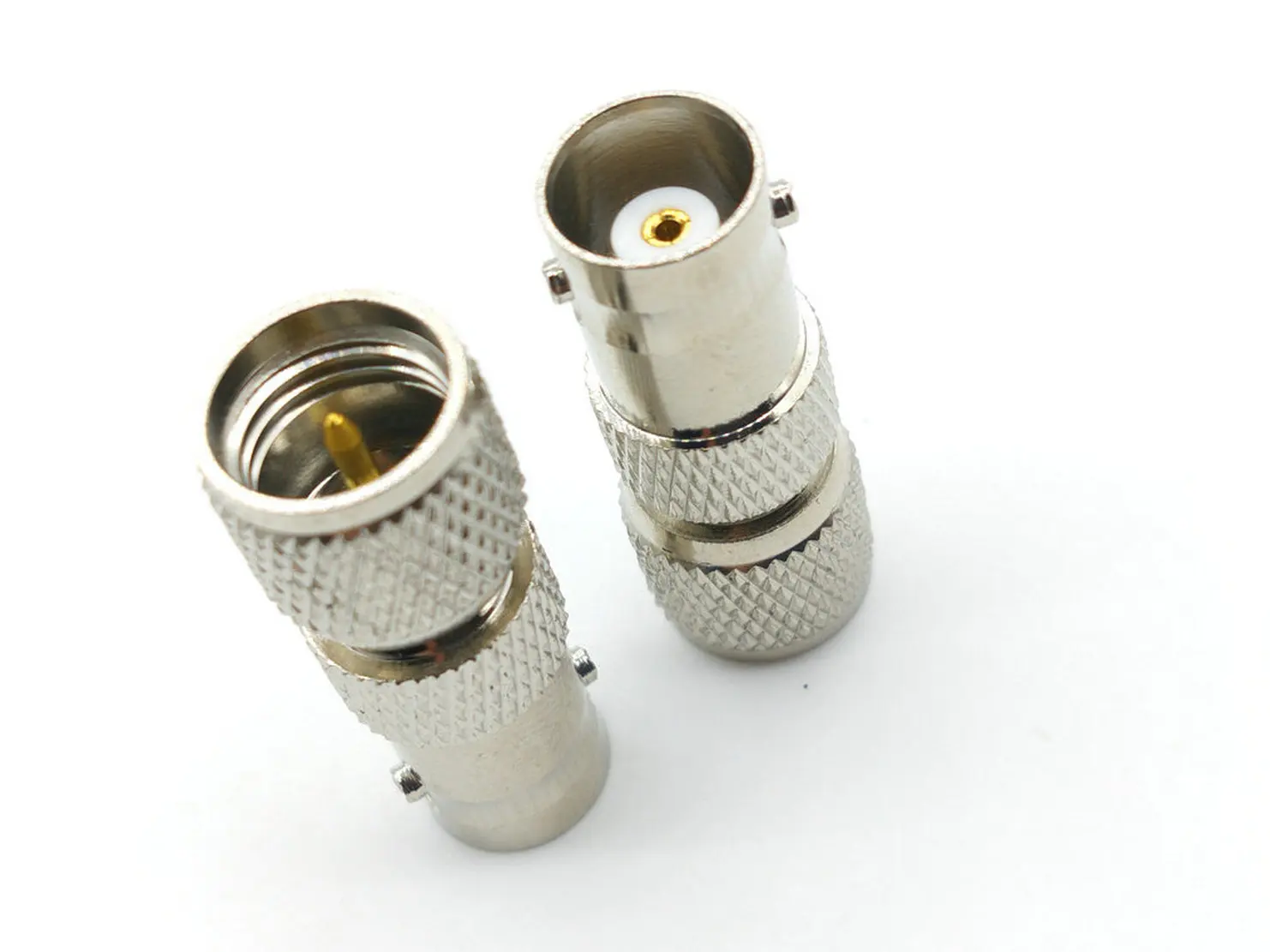 BRASS BNC Female Jack to Mini UHF Male RF Coaxial Cable Adapter