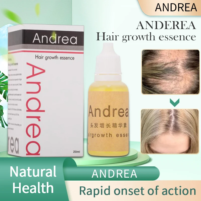 3/5 قطعة أندريا زيت نمو الشعر جوهر سماكة لنمو الشعر مصل تساقط الشعر المنتج 100% مستخلص نباتي طبيعي سائل 20 مللي #2