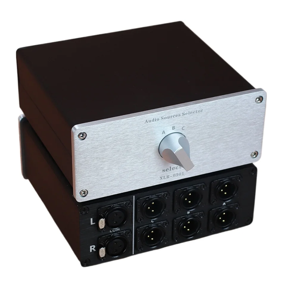 

HIFI аудиопереключатель двухканальный XLR сбалансированный селектор аудиосигнала усилитель мощности динамик высококачественный переключатель
