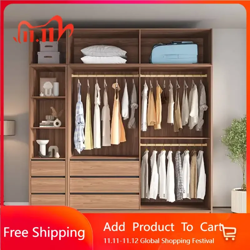 

Aesthetic Sliding Door Wardrobes Kids Orgnizer Aesthetic Storage Bedroom Wardrobe Wooden Modern Korean Muebles Unique Furniture