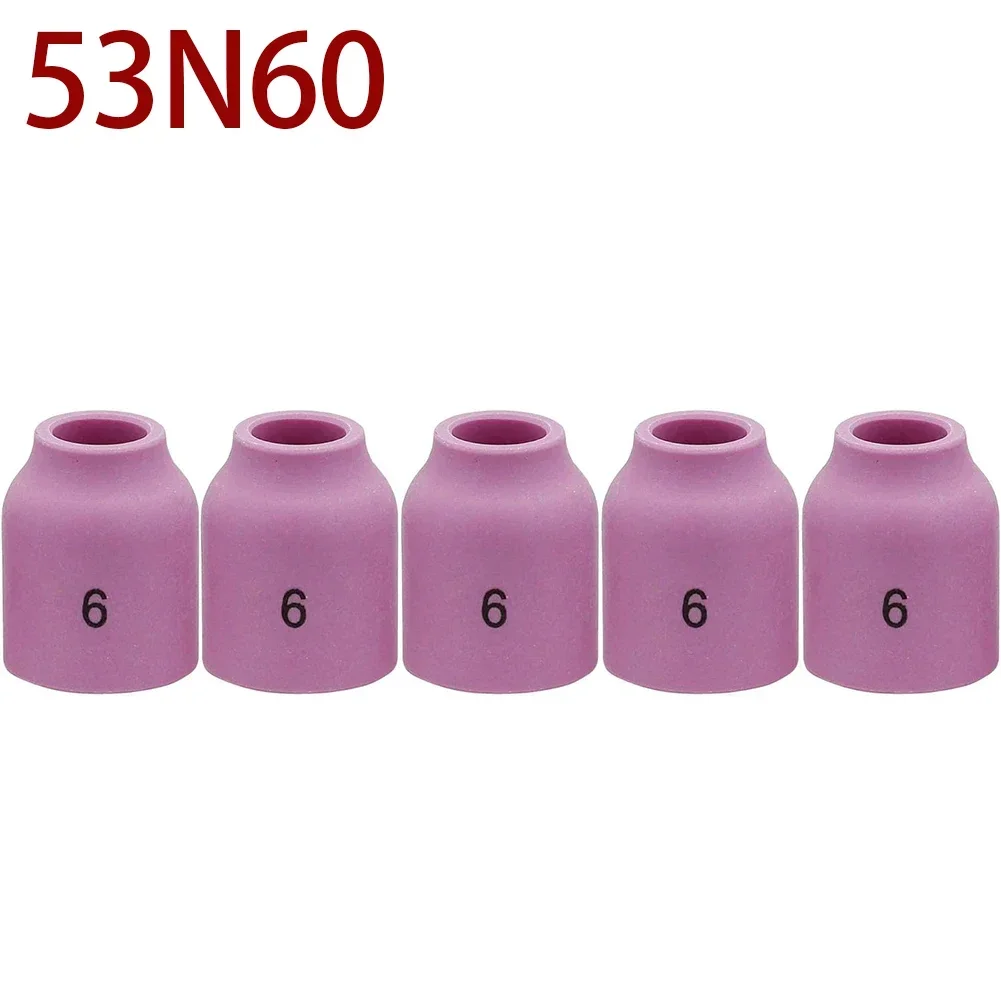 5PCS 5PK TIG Gas Lens Alumina Nozzle Ceramic Cup For SR WP- 9/20/25 TIG Welding Torch  53N59 53N58 53N60 53N61 53N61S