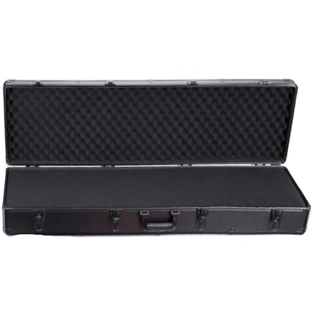 1,2m Aluminum Alloy Frame Suitcase Travel Storage Box Photographic Equipment Gun Case Lock Toolbox Waterproof Cutting Sponge Bag