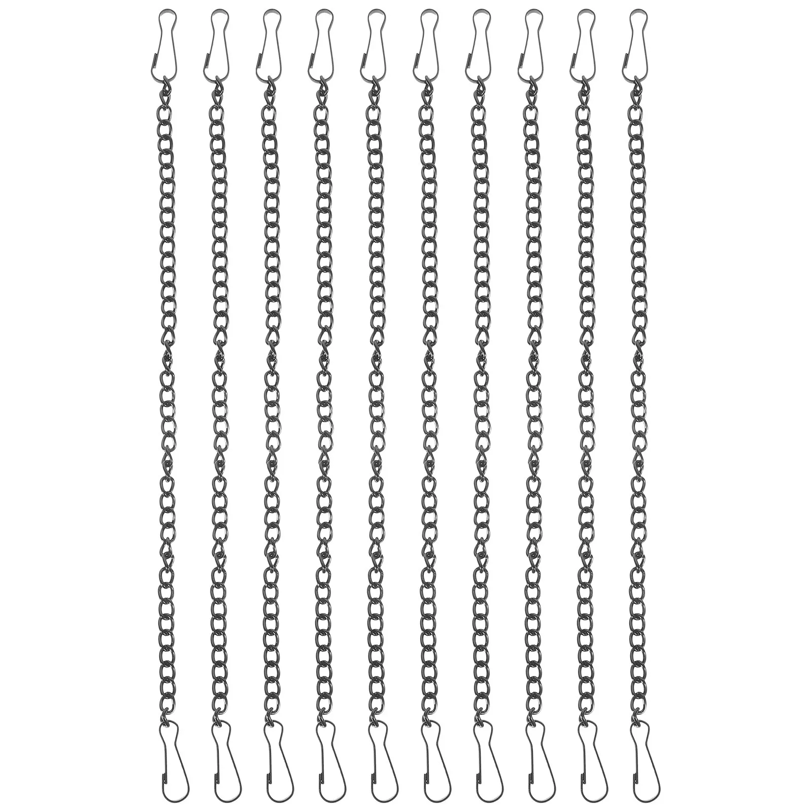 

10pcs Chains 1.2mm 20cm Metal Hanging Chains for Billboards Planters Picture Frames Ornament Hooks