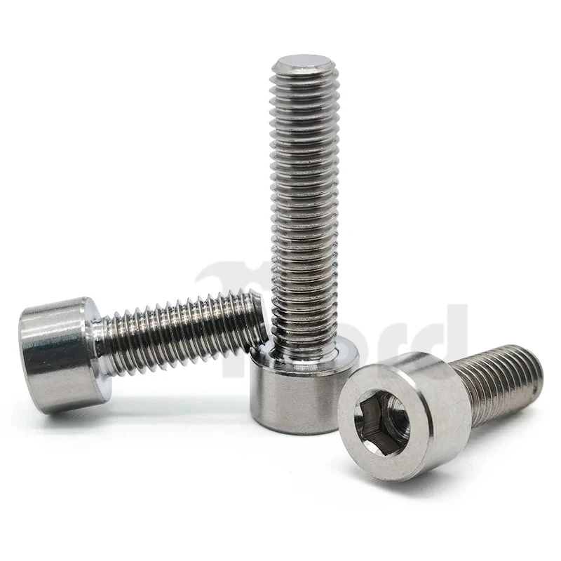 TC4 Titanium Alloy Cylindrical Head Hexagon Socket Screws M1.6/M2/M2.5/M3/M4 Length 2-80mm, GR5 Magnetic Screws