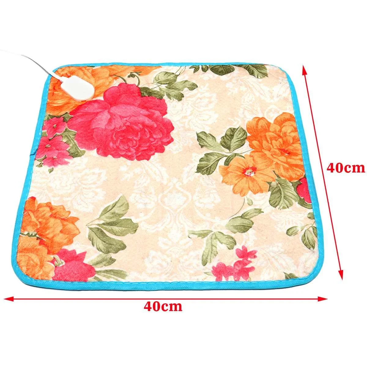 40*40cm 18W Dog Cat Electric Heat Pad Temperature Adjustable Pet Bed Blanket Puppy Bunny Heater Mat Autumn Winter Cushion